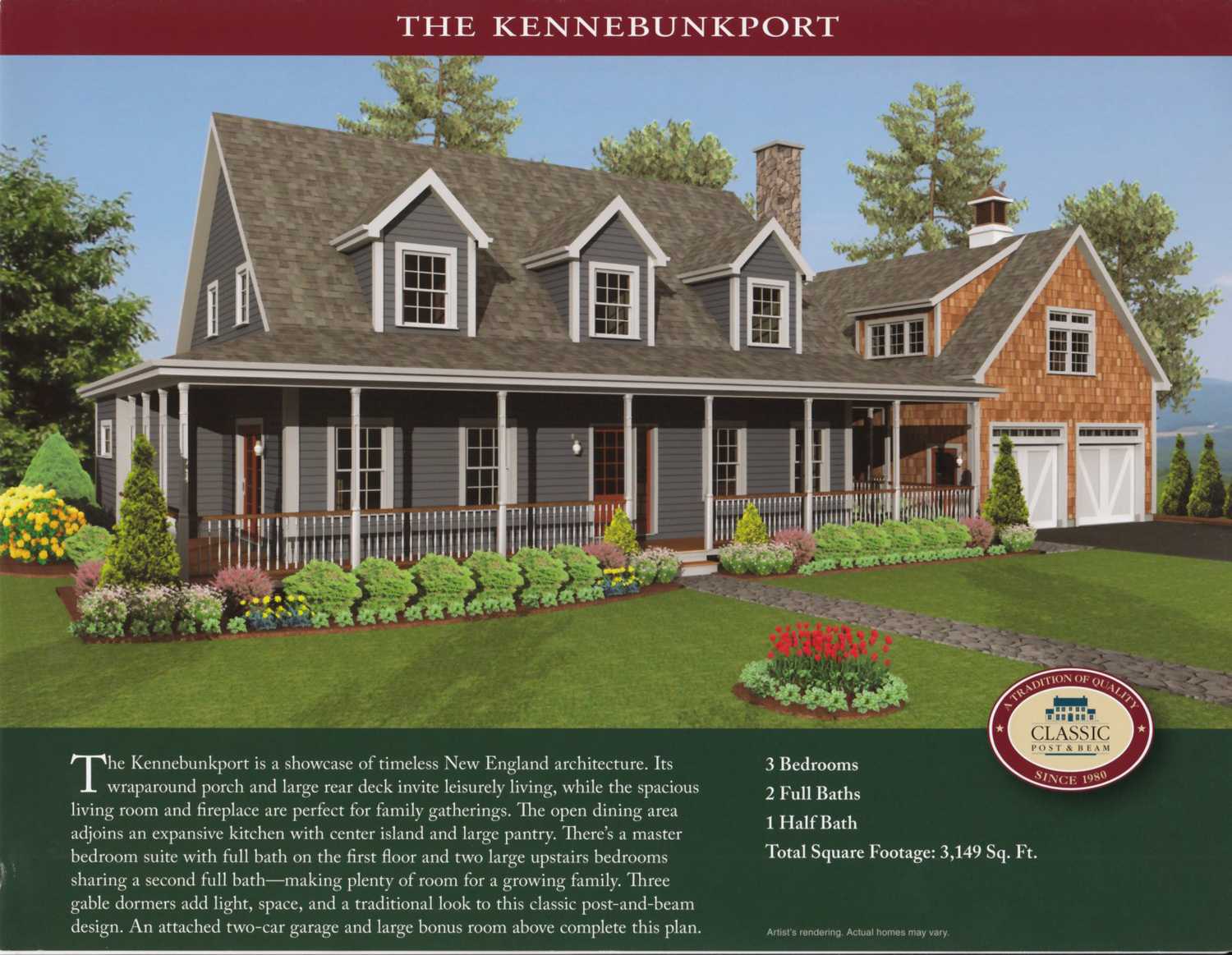 The Kennebunkport Northeastern Log Homes